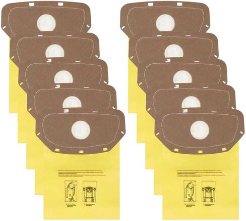 AH10232 أكياس مكنسة ذات ياقة محكمة الغلق لهوفر تجاري سكني MPWR 40 فولت مكنسة كهربائية خلفية لاسلكية CH93619، CH93600-10Pcs in Kuwait