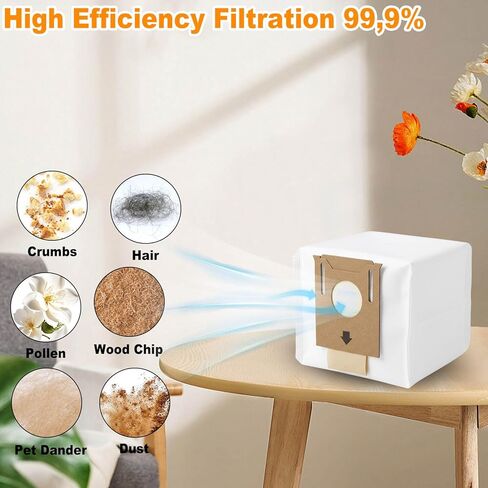 20Pack CF Clean Fariy T8 Dust bags Compatible with Ecovacs Deebot Ozmo T8/ T8+/ T8 AIVI/ N8 Pro/ N8 Pro Plus/ DX93/ DDX96 Vacuum Cleaner Also Fit for Yeedi K781 in Kuwait