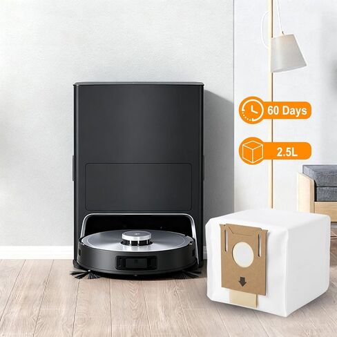 20Pack CF Clean Fariy T8 Dust bags Compatible with Ecovacs Deebot Ozmo T8/ T8+/ T8 AIVI/ N8 Pro/ N8 Pro Plus/ DX93/ DDX96 Vacuum Cleaner Also Fit for Yeedi K781 in Kuwait