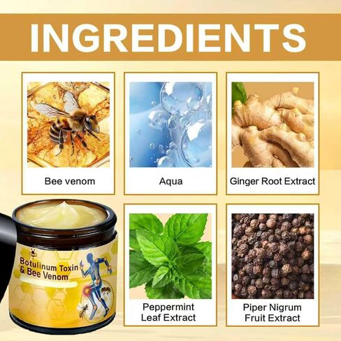2 PCS Botulinum Toxin & Bee Venom Bone Healing Cream, Release Joint Activities Muscle Soothing Massage Gel. in Saudi Arabia