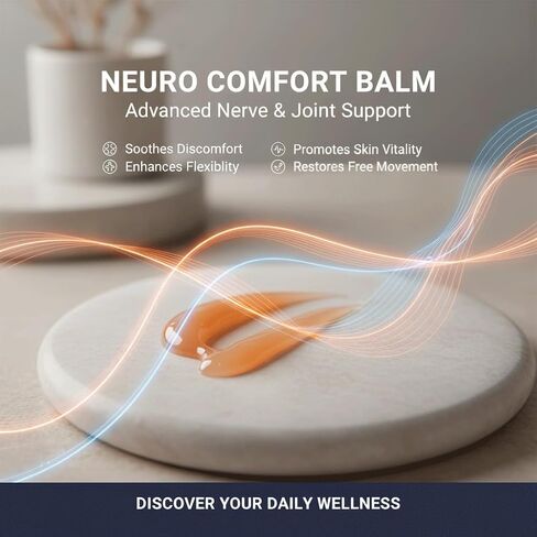 Neuro Balm,Muscle and Joint Balm, Joint & Muscle Soothing Cream with Arnica Oil, Camphor Blue & Chamomile Extract | Herbal Cooling Ointment for Daily Body Comfort & Care in Saudi Arabia