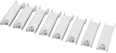 Keenso Hook Safety Latch, 8 Pcs 316 Stainless Steel Metal Towing Receiver Hitch with Anti Fall Latch Mechanism, for Lifting Hoisting Crane Hooks Workshop Equipment Agricultural (46mm) in Saudi Arabia