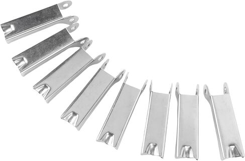 Keenso Hook Safety Latch, 8 Pcs 316 Stainless Steel Metal Towing Receiver Hitch with Anti Fall Latch Mechanism, for Lifting Hoisting Crane Hooks Workshop Equipment Agricultural (46mm) in Saudi Arabia