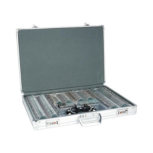 266-PC Optical Trial Lens Set​ Kit for Optometrists Optometry Trial Lens Set 0.25D Precision Steps with Lockable Case in Kuwait