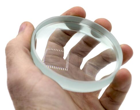 Double Concave Lens, 150mm Focal Length, 3" (75mm) Diameter - Spherical, Optically Worked Glass Lens - Ground Edges, Polished - Great for Physics Classrooms - Eisco Labs in Kuwait