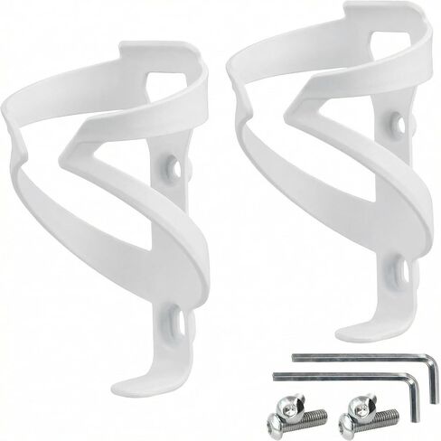 Bike Water Bottle Holder - 1.3 Oz Ultralight & Sturdy Bike Cup Holder, Bicycle Drink Cage, Cycling Bike Water Bottle Cage with Screw Tool, for 2.75-3.94" Bottles in Saudi Arabia
