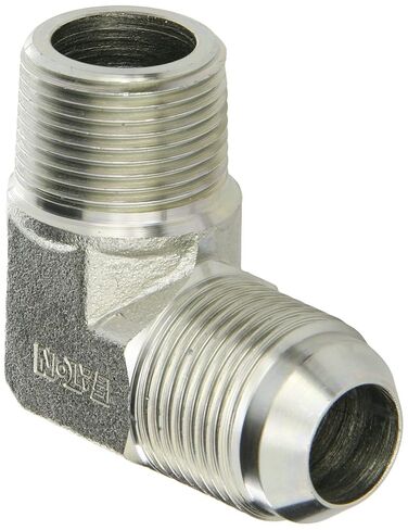 Eaton Weatherhead C5405X12 Carbon Steel SAE 37 Degree (JIC) Flare-Twin Fitting, 90 Degree Elbow, 3/4" NPT Male x 3/4" JIC Male in Kuwait
