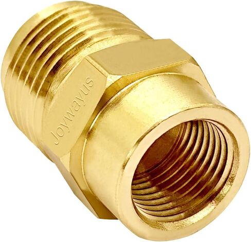 Joywayus أنبوب النحاس المناسب اقتران محول الغاز 3/8 "مضيئة أنثى × 5/8" موصل الأنابيب الذكور مضيئة (حزمة من 2) in Saudi Arabia