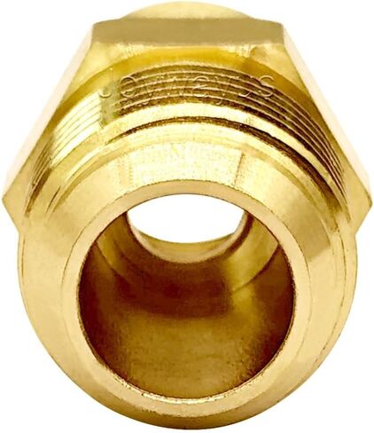Joywayus أنبوب النحاس المناسب اقتران محول الغاز 3/8 "مضيئة أنثى × 5/8" موصل الأنابيب الذكور مضيئة (حزمة من 2) in Saudi Arabia
