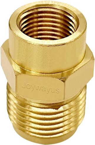 Joywayus أنبوب النحاس المناسب اقتران محول الغاز 3/8 "مضيئة أنثى × 5/8" موصل الأنابيب الذكور مضيئة (حزمة من 2) in Saudi Arabia