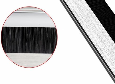 Metal Desk Grommet， 1PC Aluminum 200x96mm PC Desk Wire Cable Grommet Office Table Hole Cover with Black Brush Cable Organizer in Saudi Arabia