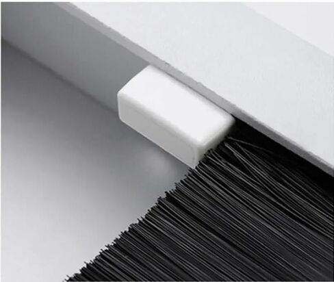Metal Desk Grommet， 1PC Aluminum 200x96mm PC Desk Wire Cable Grommet Office Table Hole Cover with Black Brush Cable Organizer in Saudi Arabia