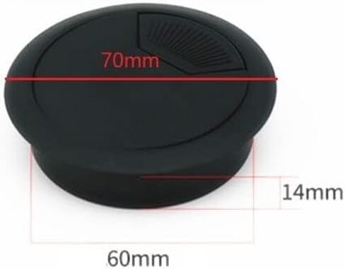 Metal desk grommet， 8pcs/Pack 60mm 50mm Computer Desk Table Grommet Cable Port Wire Hole Cover(60mm) in Saudi Arabia