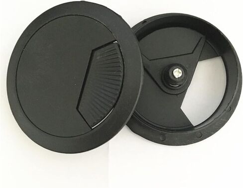 Metal desk grommet， 10PCS/LOT Furniture Hardware Computer Desk Table Grommet Cable Port 60mm Plastic Wire Hole Cover in Saudi Arabia
