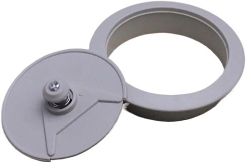 Metal desk grommet， 10PCS/ 60mm 53mm 50mm Computer Desk Table Grommet Cable Port Wire Hole Cover(Black,50mm) in Saudi Arabia