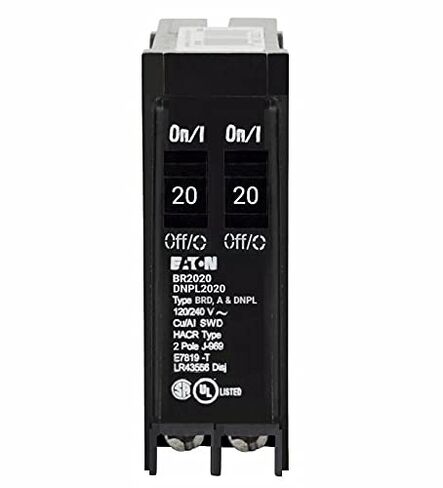 BR2020 BR 2-20 Amp 120-240V Single Pole Tandem Non-CTL Circuit Breaker. in Kuwait