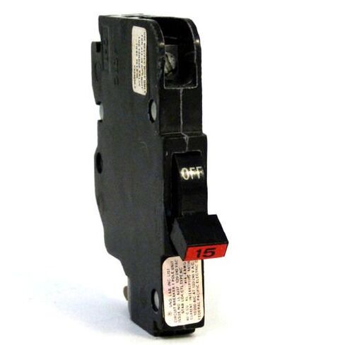 1- BREAKER FEDERAL PACIFIC / CHALLENGER STAB-LOK 15 AMP, 1 POLE, NC TYPE THIN, 1P 15A, FPE, 015 RED OR BLACK HANDLE in Kuwait