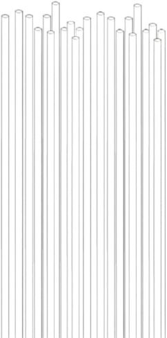 Acrylic Pipe Rigid Capillary Spotting Tube 1000pcs 100mm 200mm Length for Lab Glass Melting Point Teaching(0.1x100mm) in Saudi Arabia