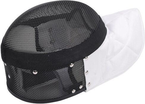 Fencing Mask, Carbon Steel Mesh Full Face Cover Protective Headgear for Training, Clear, Breathable AntiStab Design for Serious Fencers (XS) in Kuwait