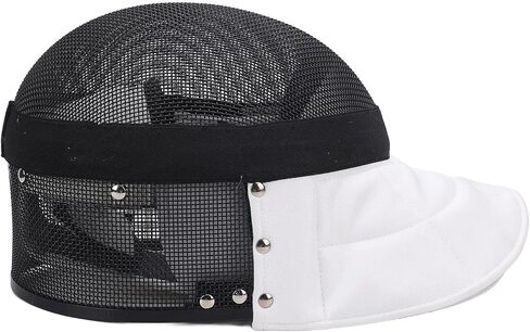 Fencing Mask, Carbon Steel Mesh Full Face Cover Guard for Training, High Strength Stab Proof Protective Headgear with Removable Lining for Fencers (L) in Kuwait