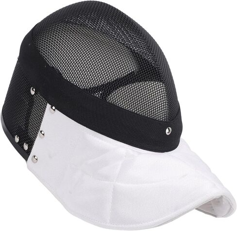 Fencing Mask, Carbon Steel Mesh Full Face Cover Protective Headgear for Training, Clear, Breathable AntiStab Design for Serious Fencers (XL) in Kuwait