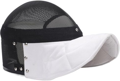 Fencing Mask, Carbon Steel Mesh Full Face Cover Protective Headgear for Training, Clear, Breathable AntiStab Design for Serious Fencers (XL) in Kuwait