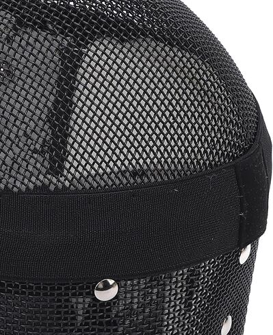 Fencing Mask, Carbon Steel Mesh Full Face Cover Protective Headgear for Training, Clear, Breathable AntiStab Design for Serious Fencers (XL) in Kuwait