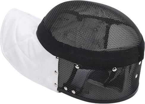 Fencing Mask, Carbon Steel Mesh Full Face Cover Protective Headgear for Training, Clear, Breathable AntiStab Design for Serious Fencers (XL) in Kuwait