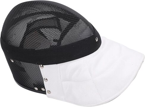 Fencing Mask, Carbon Steel Mesh Full Face Cover Guard for Training, High Strength Stab Proof Protective Headgear with Removable Lining for Fencers (XS) in Kuwait