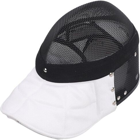 Fencing Mask, Carbon Steel Mesh Full Face Cover Guard for Training, High Strength Stab Proof Protective Headgear with Removable Lining for Fencers (XS) in Kuwait