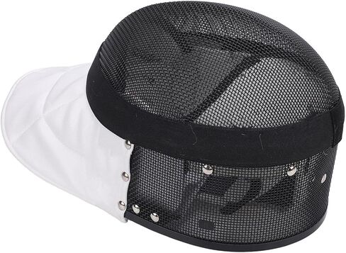 Fencing Mask, Carbon Steel Mesh Full Face Cover Guard for Training, High Strength Stab Proof Protective Headgear with Removable Lining for Fencers (XL) in Kuwait