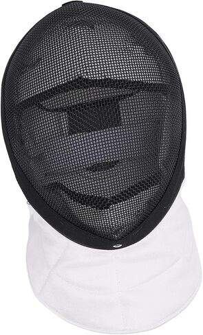 Fencing Mask, Carbon Steel Mesh Full Face Cover Guard for Training, High Strength Stab Proof Protective Headgear with Removable Lining for Fencers (M) in Kuwait