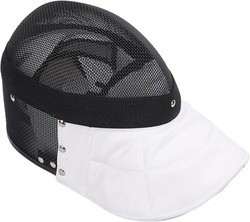 Fencing Mask, Carbon Steel Mesh Full Face Cover Guard for Training, High Strength Stab Proof Protective Headgear with Removable Lining for Fencers (M) in Kuwait