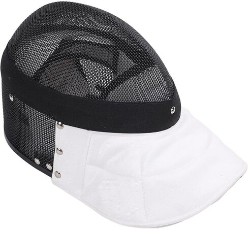Fencing Mask, Carbon Steel Mesh Full Face Cover Guard for Training, High Strength Stab Proof Protective Headgear with Removable Lining for Fencers (M) in Kuwait
