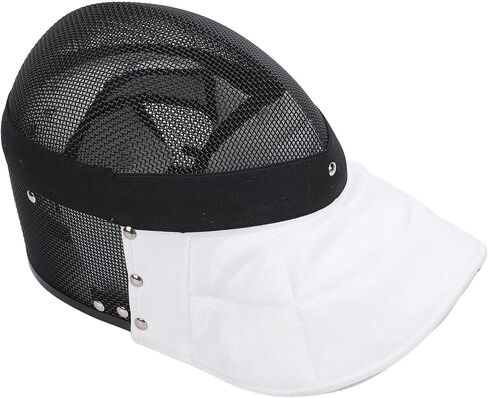 Fencing Mask, Carbon Steel Mesh Full Face Cover Guard for Training, High Strength Stab Proof Protective Headgear with Removable Lining for Fencers (M) in Kuwait
