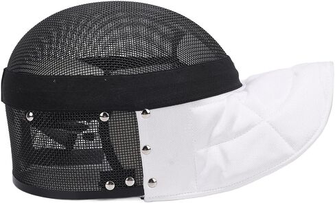 Fencing Mask, Carbon Steel Mesh Full Face Cover Protective Headgear for Training, Clear, Breathable AntiStab Design for Serious Fencers (S) in Kuwait