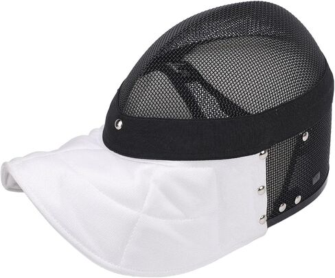 Fencing Mask, Carbon Steel Mesh Full Face Cover Protective Headgear for Training, Clear, Breathable AntiStab Design for Serious Fencers in Kuwait