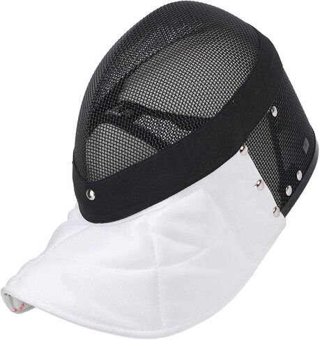 Fencing Mask, Carbon Steel Mesh Full Face Cover Protective Headgear for Training, Clear, Breathable AntiStab Design for Serious Fencers in Kuwait
