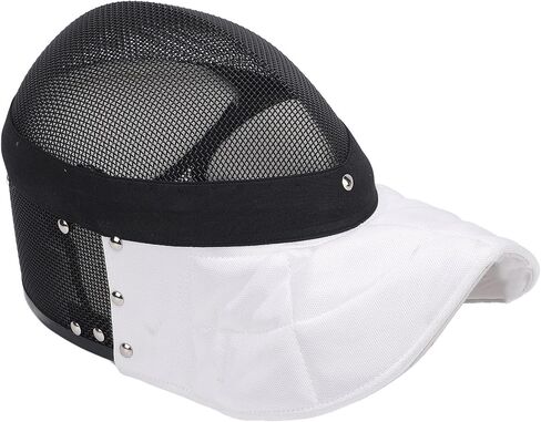 Fencing Mask, Carbon Steel Mesh Full Face Cover Protective Headgear for Training, Clear, Breathable AntiStab Design for Serious Fencers in Kuwait