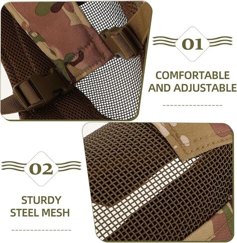 Full Fencing Mesh Steel Protective Cover Breathable Safety Gear for Games and Training in Kuwait