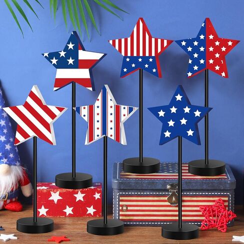 Wenqik 6 PCS Flamingo Wood Tall Standing Block مجموعة طاولة الطيور الاستوائية المركزية القبعات العليا in Kuwait