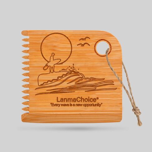 مشط شمع ركوب الأمواج - مكشطة شمع لوح ركوب الأمواج من الخيزران ومزيل شمع لوح ركوب الأمواج، أداة مكشطة، مشط شمع لركوب الأمواج in Kuwait