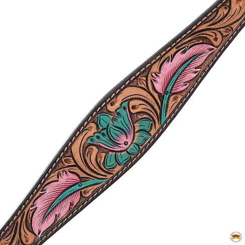 HILASON Western Horse Headstall Breast Collar American Leather Floral in Saudi Arabia