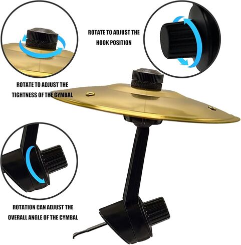 Car Drum Cymbal Air Vent, Golden Car Symbol Drum For Drummers & Music Lovers,Suitable For All Types Of Vehicles (1) in Kuwait