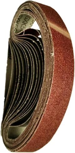 10Pcs 30 * 533 mm Sanding Belt Grit 40-600 Sander Grinder Belt for Drill Grinding Polishing Power Tool Accessories(120) in Kuwait