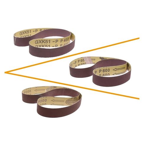 10 Piece 762x25mm Abrasive Sanding Belt 30x1 for Metal Wood Plastic Grinding Polishing(P800 x 10 pcs) in Saudi Arabia