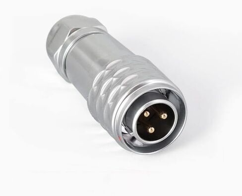 SF12-3 دبوس قابس مقاوم للماء + مقبس 4 فتحات شفة معدنية للطيران دائري سريع الدفع والسحب صناعي in Kuwait