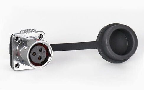 SF12-3 دبوس قابس مقاوم للماء + مقبس 4 فتحات شفة معدنية للطيران دائري سريع الدفع والسحب صناعي in Kuwait