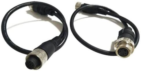 10 قطع M12 4Pin أنثى قابس رمز إلى مشدات كابل Mini Din 30 سم AWG22 مستقيم متوافق مع أجهزة استشعار آلات الأتمتة الصناعية والتطبيقات الأخرى in Kuwait