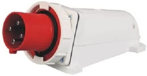 IEC60309 الصناعية 125A 380V-415V 4 دبوس IP67 المكونات المثبتة على السطح الذكور in Kuwait
